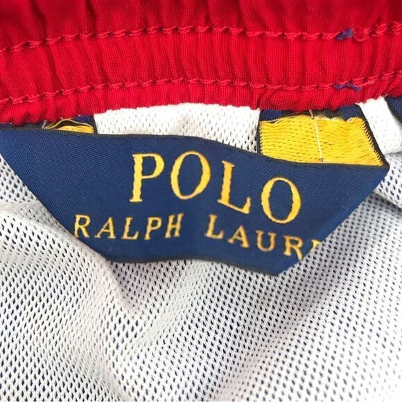 Polo Ralph Lauren Cobalt Blue / Red Swim Trunks - Picture 11 of 14